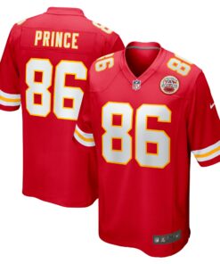 Men's Kansas City Chiefs Gerrit Prince Red Team Game Jersey JS3136 nicesnker