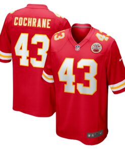 Men's Kansas City Chiefs Jack Cochrane Red Game Player Jersey JS2996 nicesnker