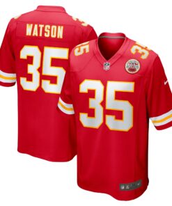 Men's Kansas City Chiefs Jaylen Watson Red Game Player Jersey JS6612 nicesnker