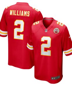 Men's Kansas City Chiefs Joshua Williams Red Game Jersey JS7710 nicesnker