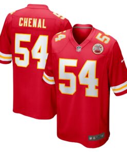 Men's Kansas City Chiefs Leo Chenal Red Game Player Jersey JS3576 nicesnker