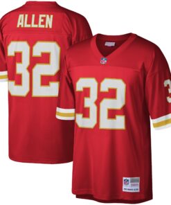 Men's Kansas City Chiefs Marcus Allen Mitchell & Ness Red Legacy Jersey JS2853 nicesnker