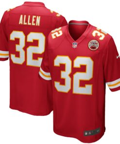 Men's Kansas City Chiefs Marcus Allen Red Game Retired Player Jersey JS1547 nicesnker