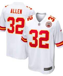 Men's Kansas City Chiefs Marcus Allen White Retired Player Game Jersey JS3980 nicesnker