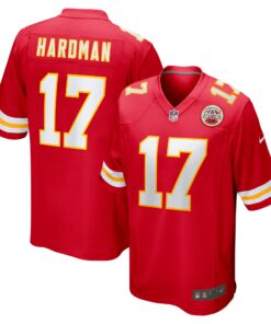 Men's Kansas City Chiefs Mecole Hardman Red Game Jersey JS8021 nicesnker