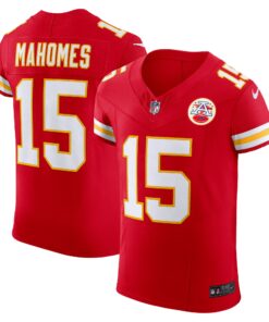 Men's Kansas City Chiefs Patrick Mahomes Red Vapor F.U.S.E. Elite Jersey JS2619 nicesnker