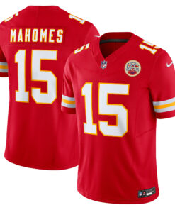 Men's Kansas City Chiefs Patrick Mahomes Red Vapor F.U.S.E. Limited Jersey JS8165 nicesnker