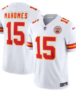 Men's Kansas City Chiefs Patrick Mahomes White Vapor F.U.S.E. Limited Jersey JS6136 nicesnker