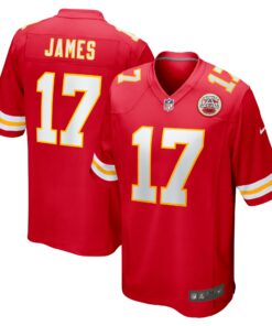 Men's Kansas City Chiefs Richie James Red Game Jersey JS1533 nicesnker