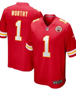 Men's Kansas City Chiefs Xavier Worthy Red Player Game Jersey JS1141 nicesnker