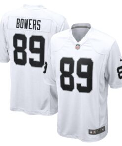 Men's Las Vegas Raiders Brock Bowers White Game Jersey JS3222 nicesnker