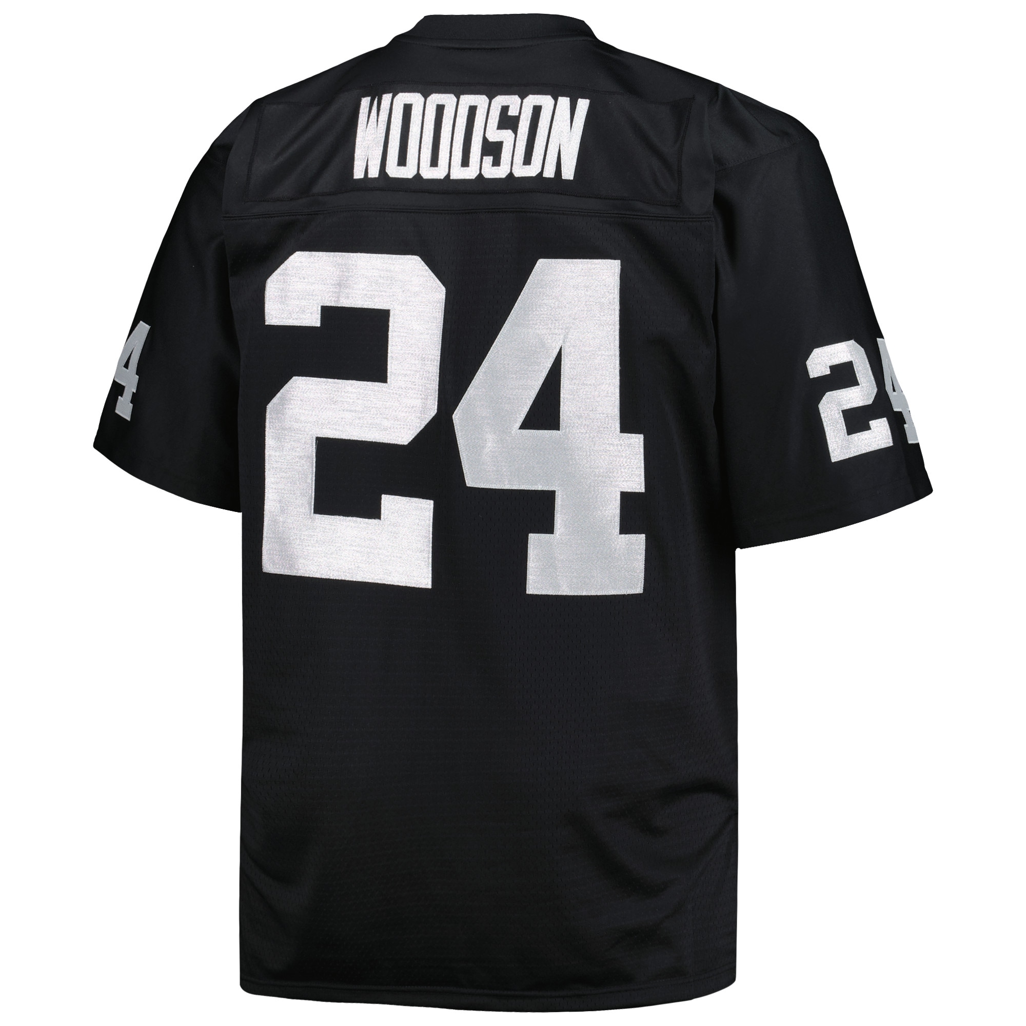 Men's Las Vegas Raiders Charles Woodson Mitchell & Ness Black Big & Tall 1998 Retired Player Jersey JS9595 nicesnker - Image 3