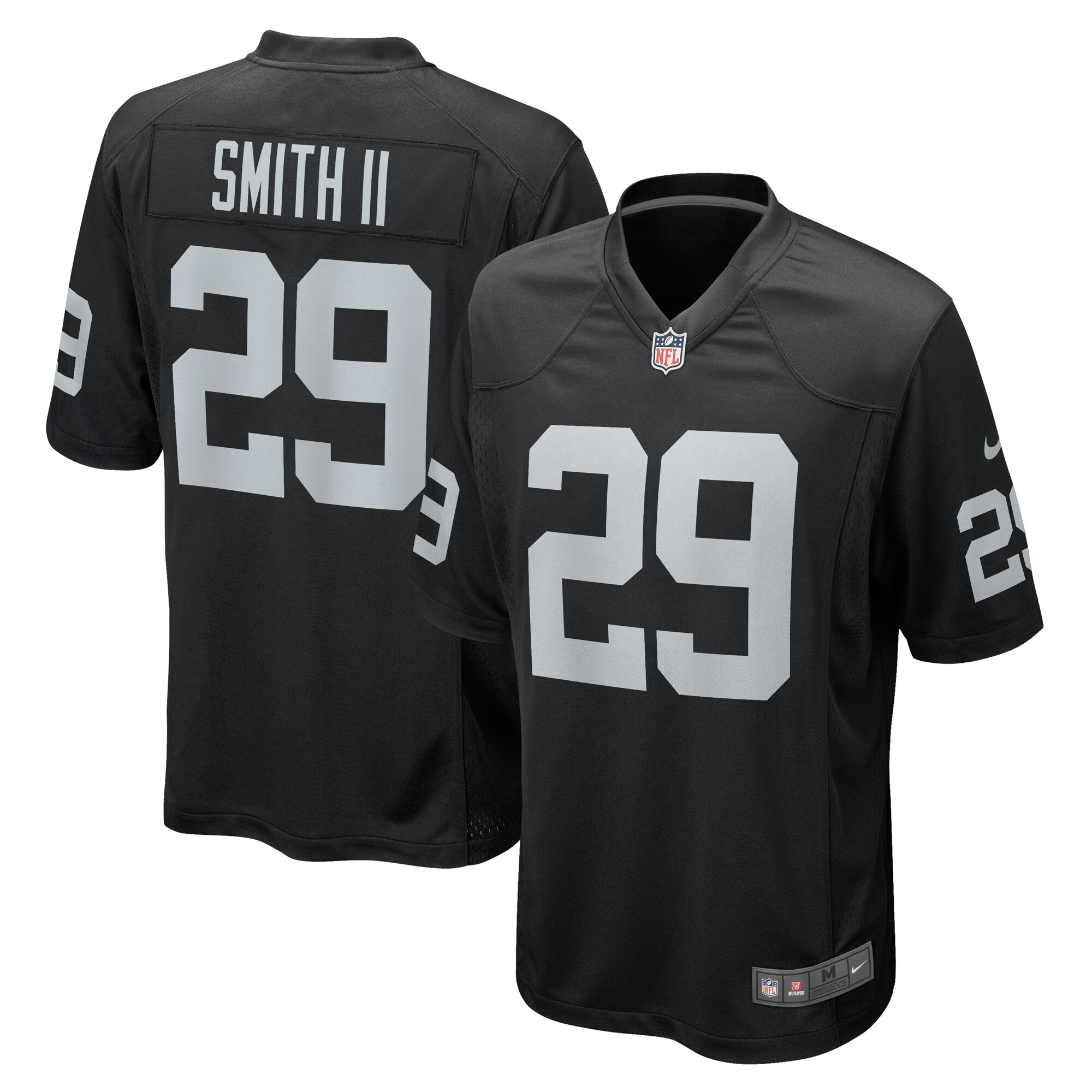 Men's Las Vegas Raiders Christopher Smith II Black Team Game Jersey JS5512 nicesnker