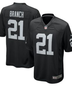 Men's Las Vegas Raiders Cliff Branch Black Retired Player Game Jersey JS8538 nicesnker