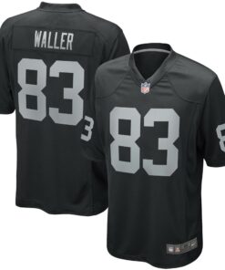 Men's Las Vegas Raiders Darren Waller Black Game Player Jersey JS8132 nicesnker