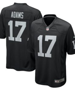 Men's Las Vegas Raiders Davante Adams Black Game Jersey JS7474 nicesnker