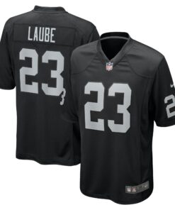 Men's Las Vegas Raiders Dylan Laube Black Team Game Jersey JS7290 nicesnker