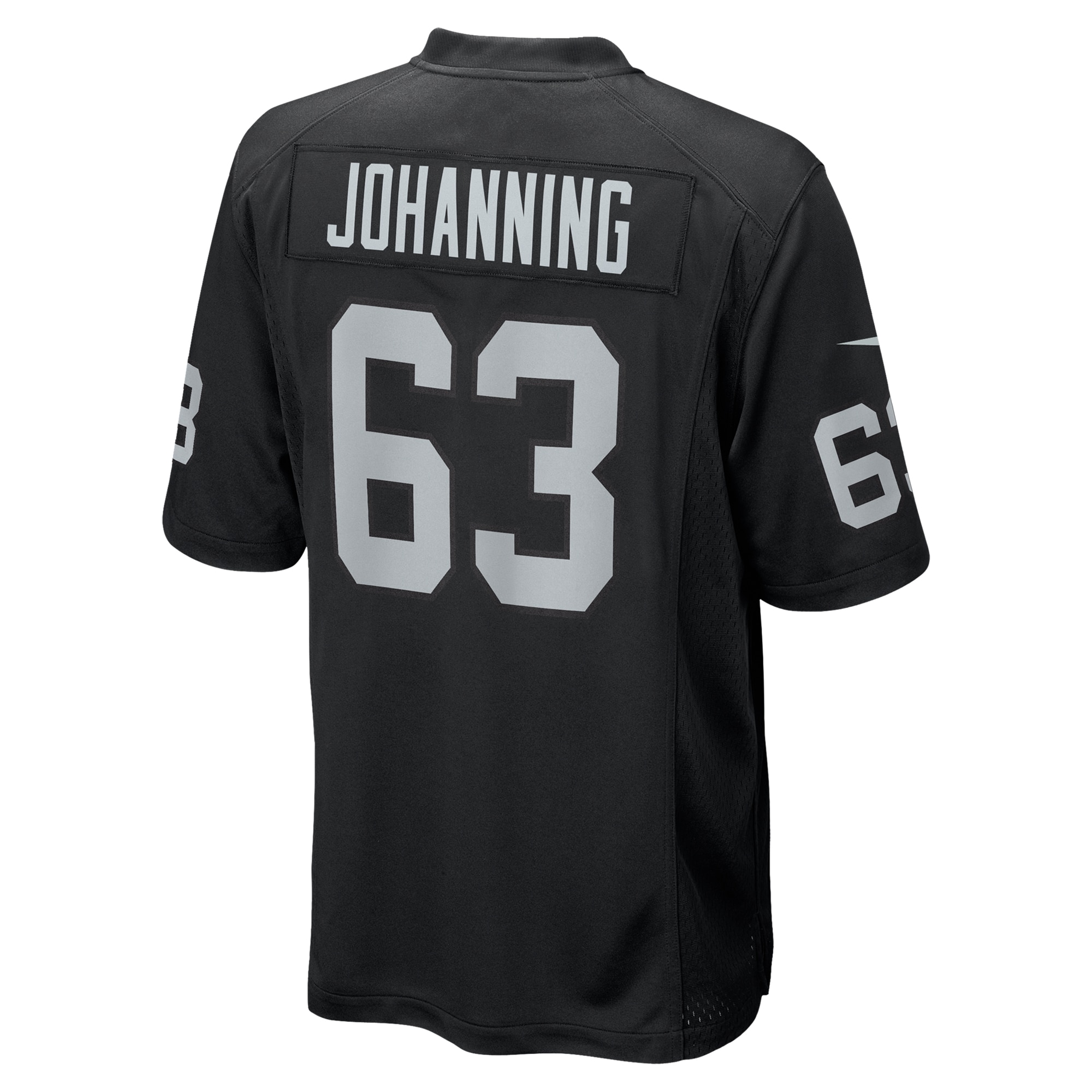 Men's Las Vegas Raiders Jake Johanning Black Team Game Jersey JS8318 nicesnker - Image 3