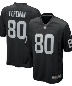 Men's Las Vegas Raiders Jeff Foreman Black Team Game Jersey JS8695 nicesnker