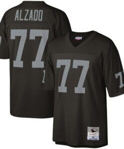Men's Las Vegas Raiders Lyle Alzado Mitchell & Ness Black Legacy Jersey JS7232 nicesnker