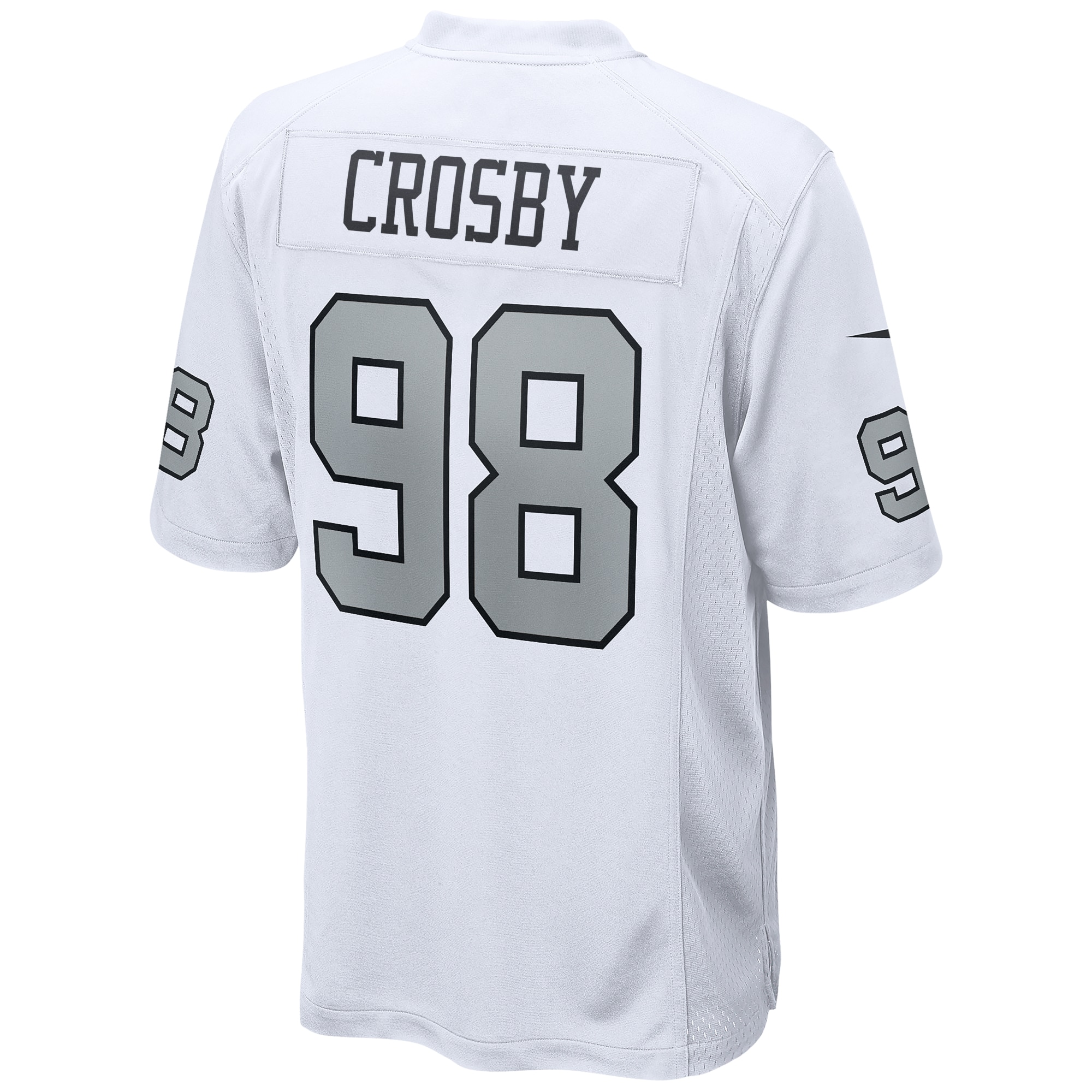 Men's Las Vegas Raiders Maxx Crosby White Alternate Game Jersey JS1807 nicesnker - Image 3