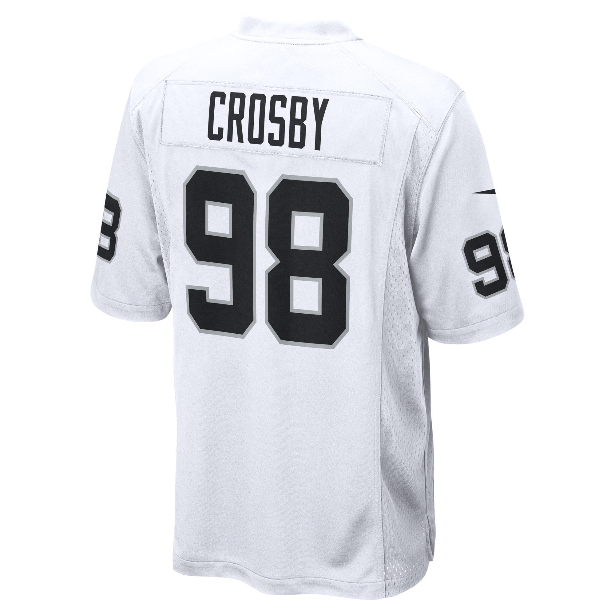 Men's Las Vegas Raiders Maxx Crosby White Game Jersey JS2071 nicesnker - Image 3