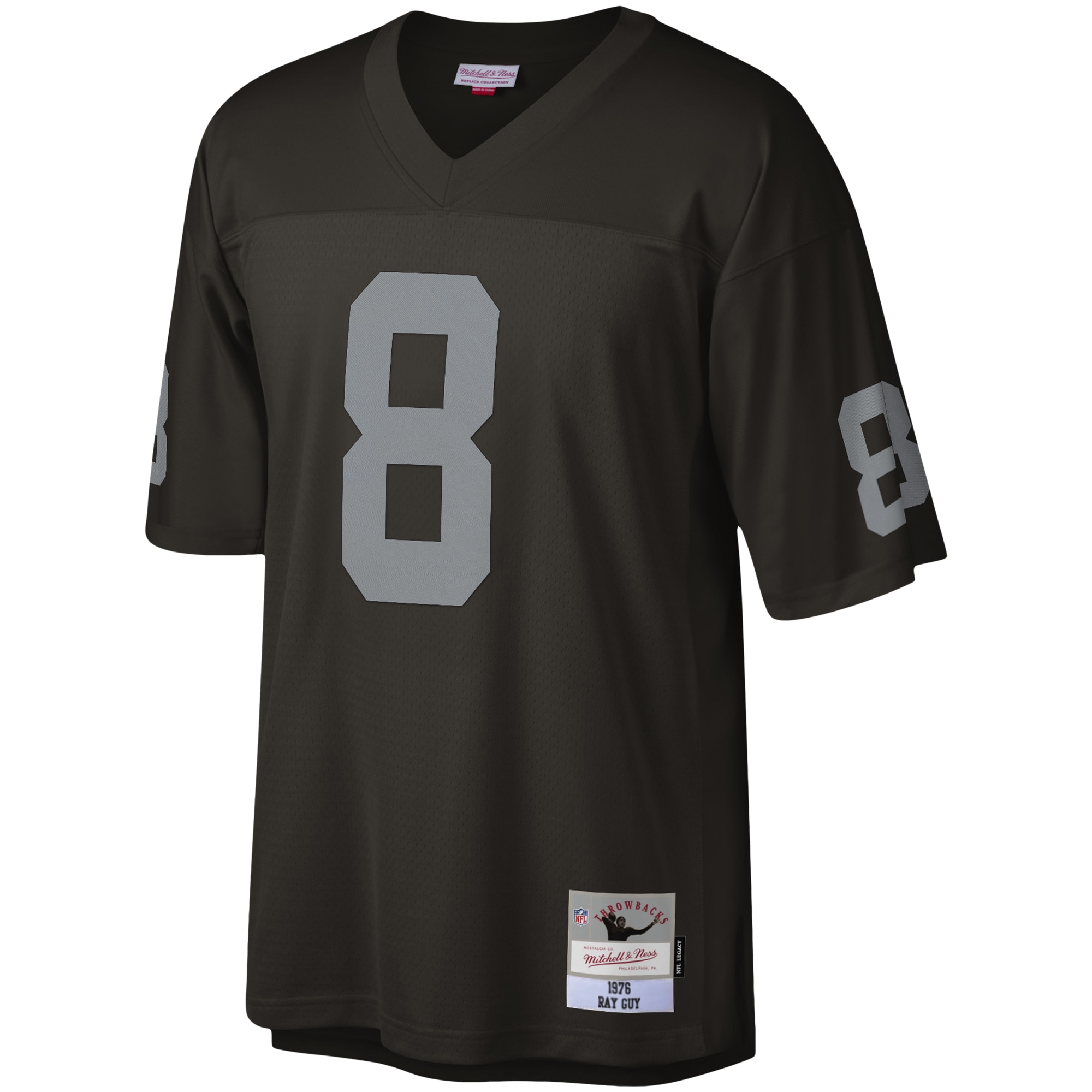 Men's Las Vegas Raiders Ray Guy Mitchell & Ness Black Legacy Jersey JS5606 nicesnker - Image 2