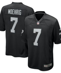 Men's Las Vegas Raiders Tre'von Moehrig Black Team Game Jersey JS9508 nicesnker