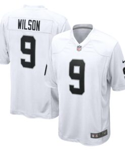 Men's Las Vegas Raiders Tyree Wilson White Game Jersey JS8734 nicesnker