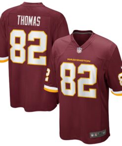 Men's Logan Thomas Washington Football Team Burgundy Game Player Jersey JS6336 nicesnker