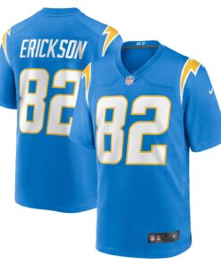 Men's Los Angeles Chargers Alex Erickson Powder Blue Team Game Jersey JS2978 nicesnker
