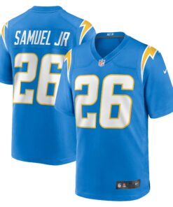 Men's Los Angeles Chargers Asante Samuel Jr. Powder Blue Game Player Jersey JS7259 nicesnker