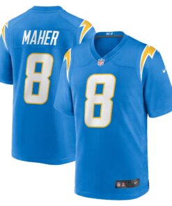 Men's Los Angeles Chargers Brett Maher Powder Blue Team Game Jersey JS5120 nicesnker