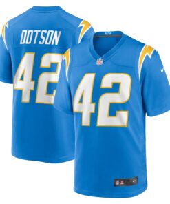 Men's Los Angeles Chargers Elijah Dotson Powder Blue Team Game Jersey JS9993 nicesnker