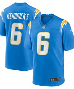 Men's Los Angeles Chargers Eric Kendricks Powder Blue Game Player Jersey JS4187 nicesnker