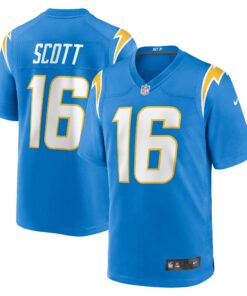 Men's Los Angeles Chargers JK Scott Powder Blue Game Jersey JS7508 nicesnker