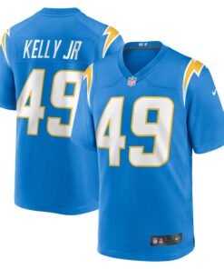 Men's Los Angeles Chargers John Kelly Jr. Powder Blue Team Game Jersey JS7275 nicesnker
