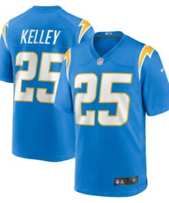 Men's Los Angeles Chargers Joshua Kelley Powder Blue Game Jersey JS7579 nicesnker