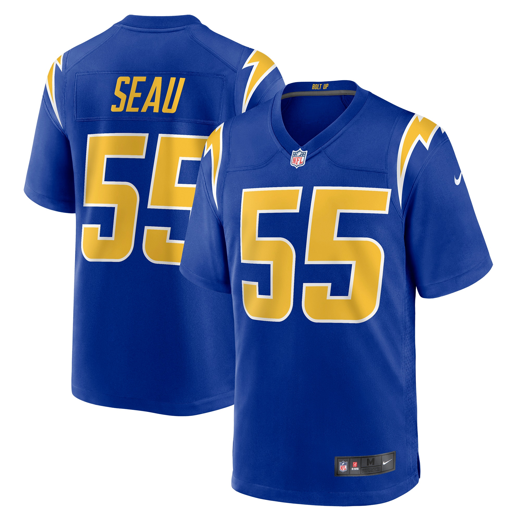 Men's Los Angeles Chargers Junior Seau Royal Retired Player Alternate Game Jersey JS8366 nicesnker