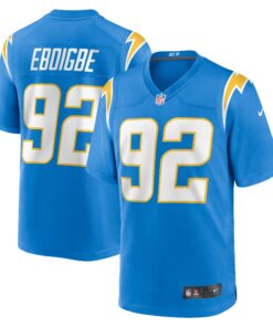 Men's Los Angeles Chargers Justin Eboigbe Powder Blue Team Game Jersey JS7180 nicesnker