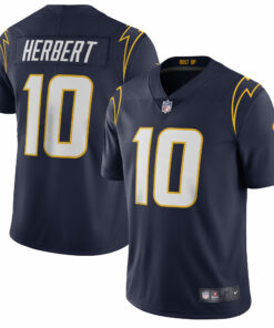 Men's Los Angeles Chargers Justin Herbert Navy Vapor Limited Jersey JS2658 nicesnker