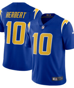 Men's Los Angeles Chargers Justin Herbert Royal Vapor Limited Jersey JS3023 nicesnker