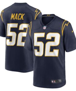 Men's Los Angeles Chargers Khalil Mack Navy Alternate Game Jersey JS5852 nicesnker