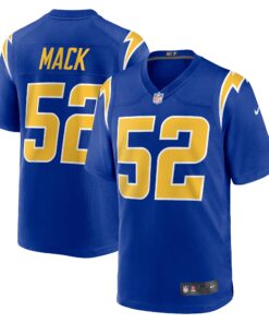 Men's Los Angeles Chargers Khalil Mack Royal Alternate Game Jersey JS8837 nicesnker