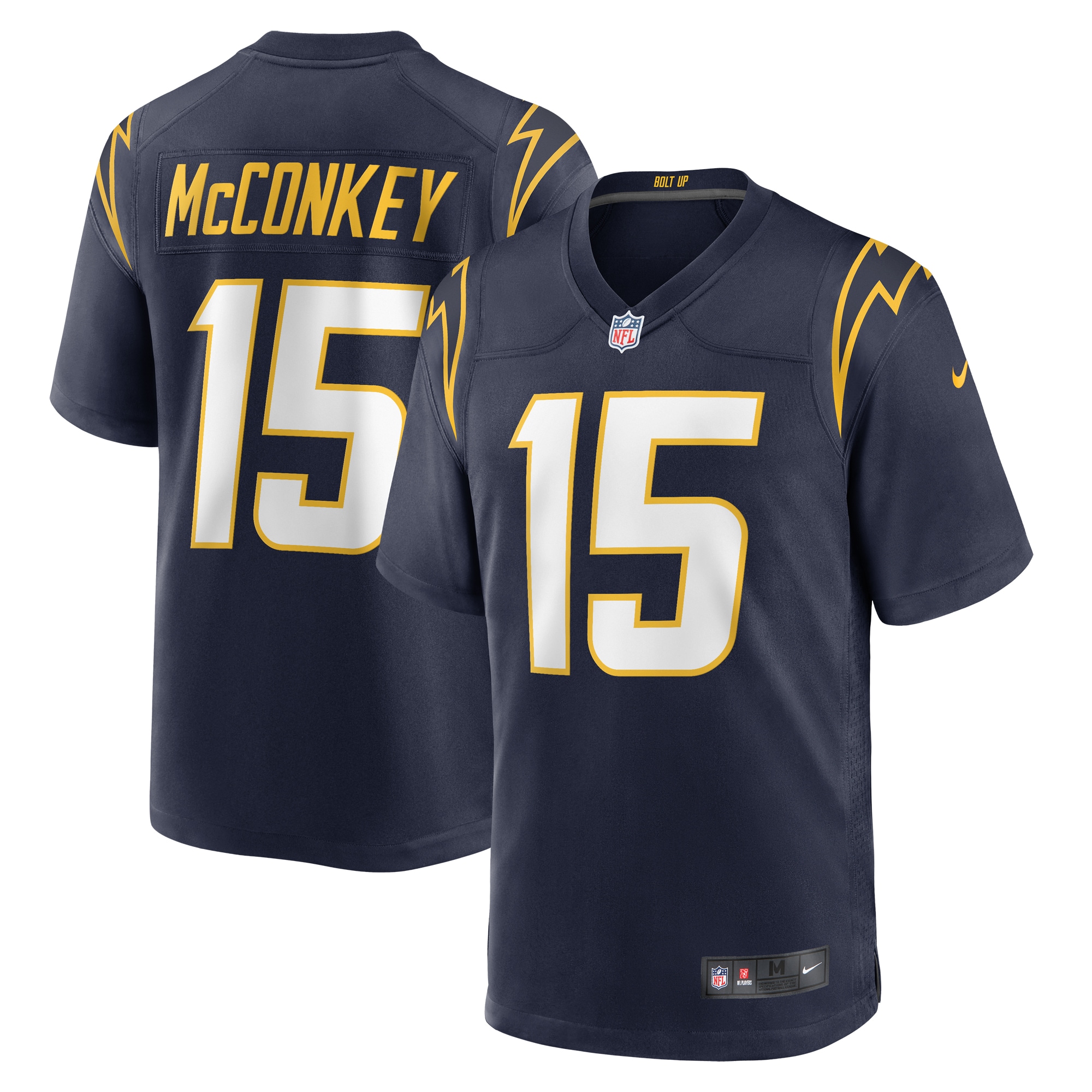 Men's Los Angeles Chargers Ladd McConkey Navy Alternate Game Jersey JS8554 nicesnker
