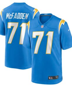 Men's Los Angeles Chargers McFadden Powder Blue Team Game Jersey JS5143 nicesnker