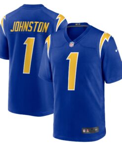 Men's Los Angeles Chargers Quentin Johnston Royal Alternate Game Jersey JS3941 nicesnker