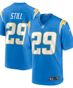 Men's Los Angeles Chargers Tarheeb Still Powder Blue Team Game Jersey JS2184 nicesnker