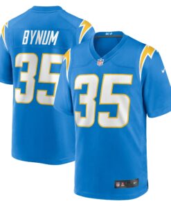 Men's Los Angeles Chargers Terrell Bynum Powder Blue Team Game Jersey JS4828 nicesnker