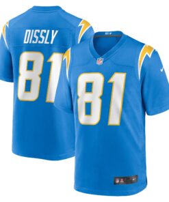 Men's Los Angeles Chargers Will Dissly Powder Blue Game Jersey JS5977 nicesnker